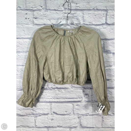 Top Long Sleeve By Reformation In Cream, Size: Xs