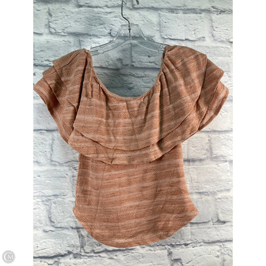 Top Short Sleeve By Free People In Pink, Size: S