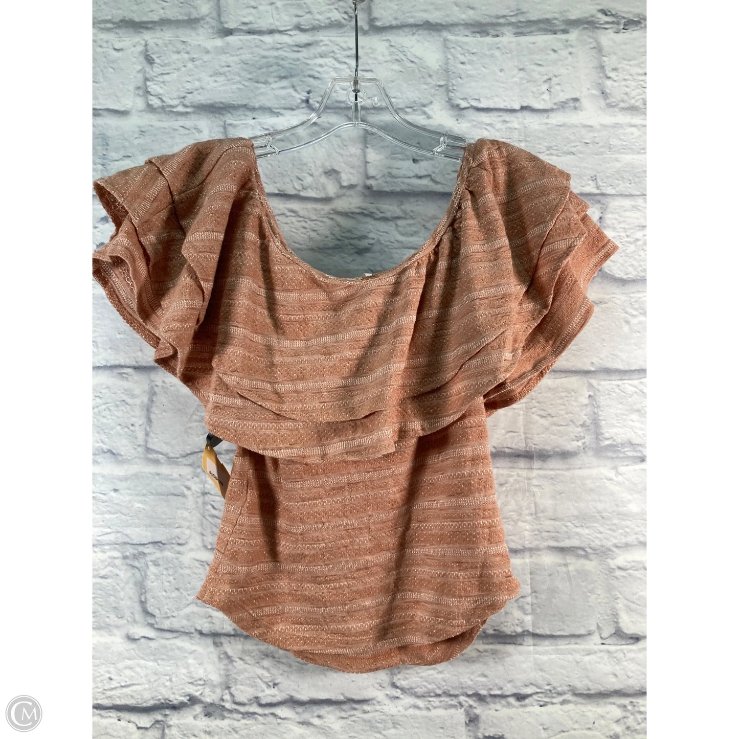 Top Short Sleeve By Free People In Pink, Size: S