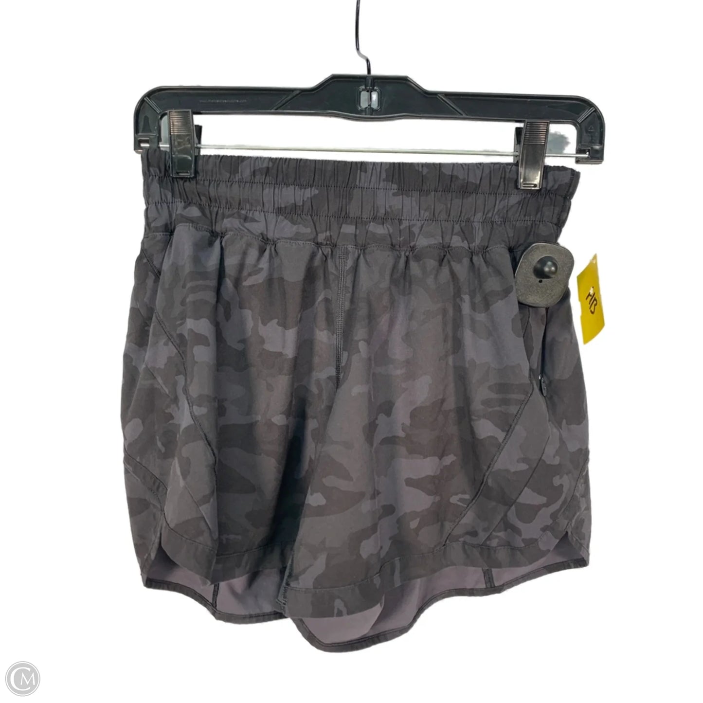 Athletic Shorts By Lululemon In Black & Grey, Size: S