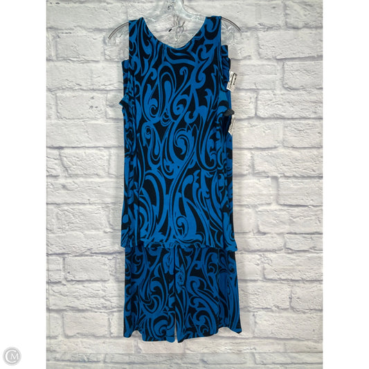 Lounge Set Pants By Chicos In Black & Blue, Size: L