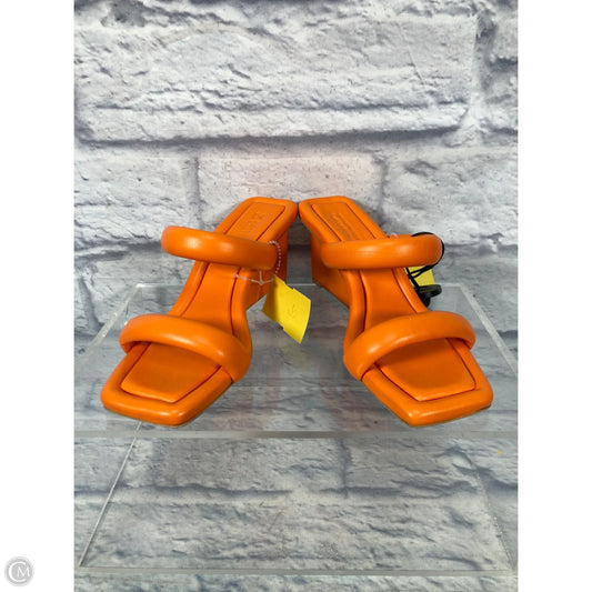 Shoes Heels Wedge By Clothes Mentor In Orange, Size: 6.5