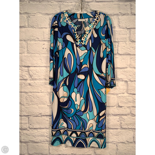 Dress Casual Short By Chicos In Blue & White, Size: M