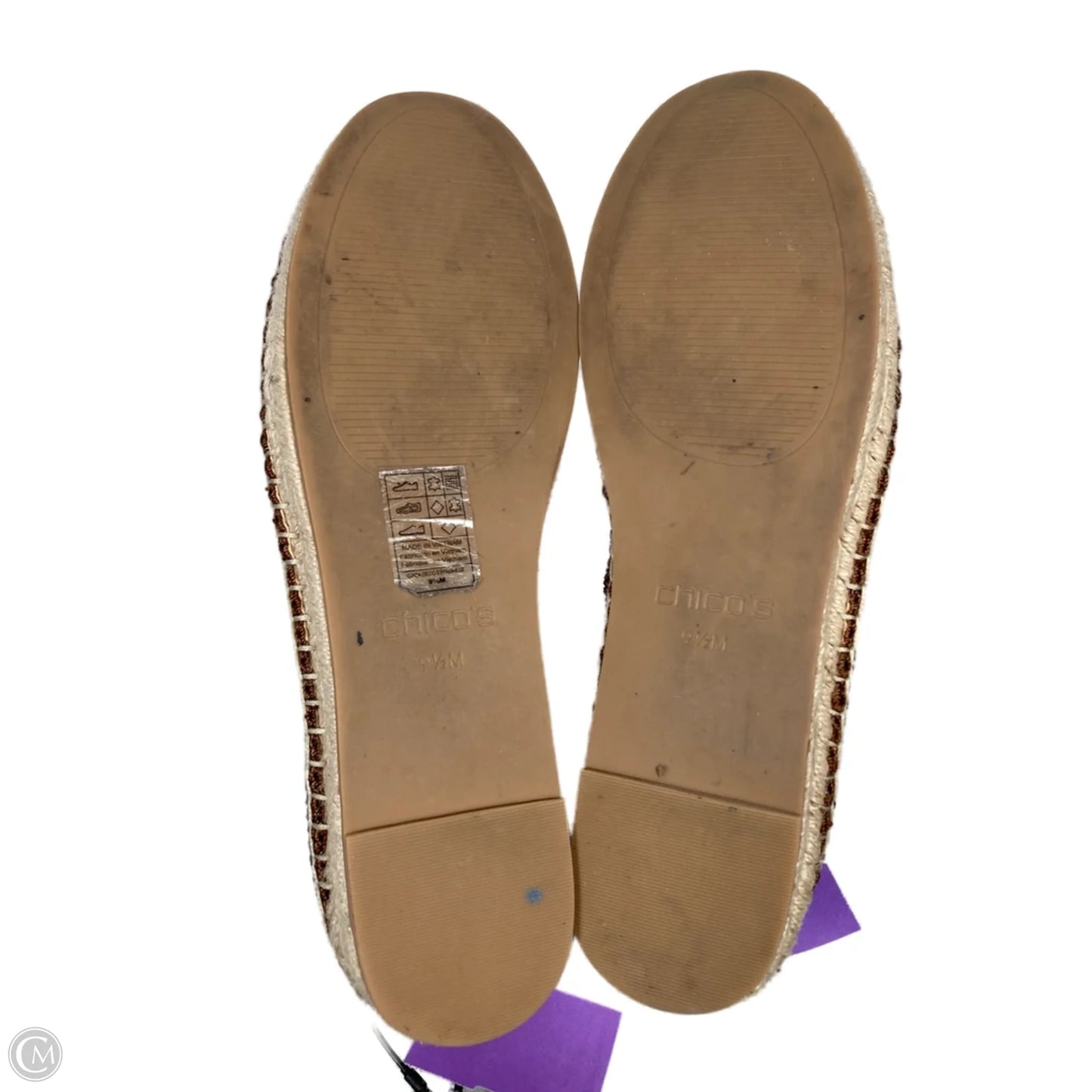 Shoes Flats By Chicos In Tan, Size: 9.5