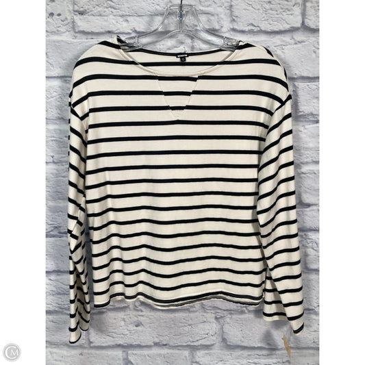 Top Long Sleeve By Monrow In Striped Pattern, Size: Xs