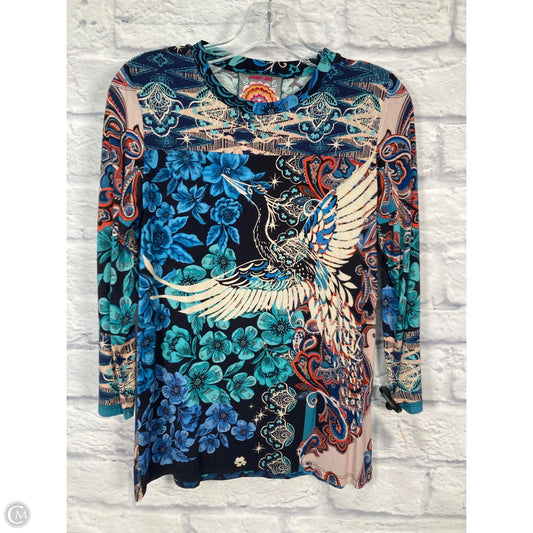 Top Long Sleeve By Johnny Was In Floral Print, Size: Xs