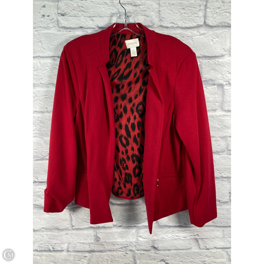 Jacket Other By Chicos In Red, Size: L