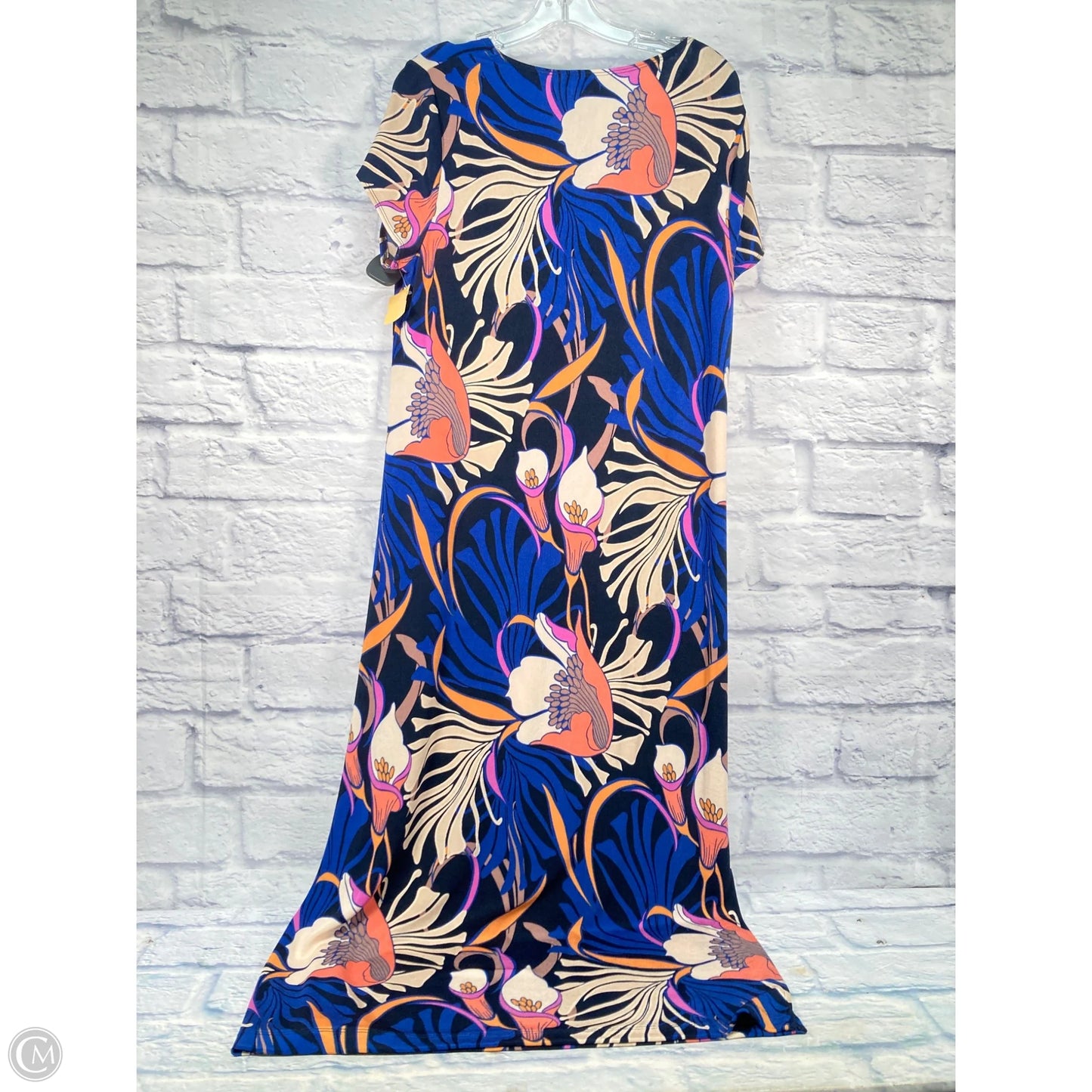 Dress Casual Maxi By Chicos In Floral Print, Size: L