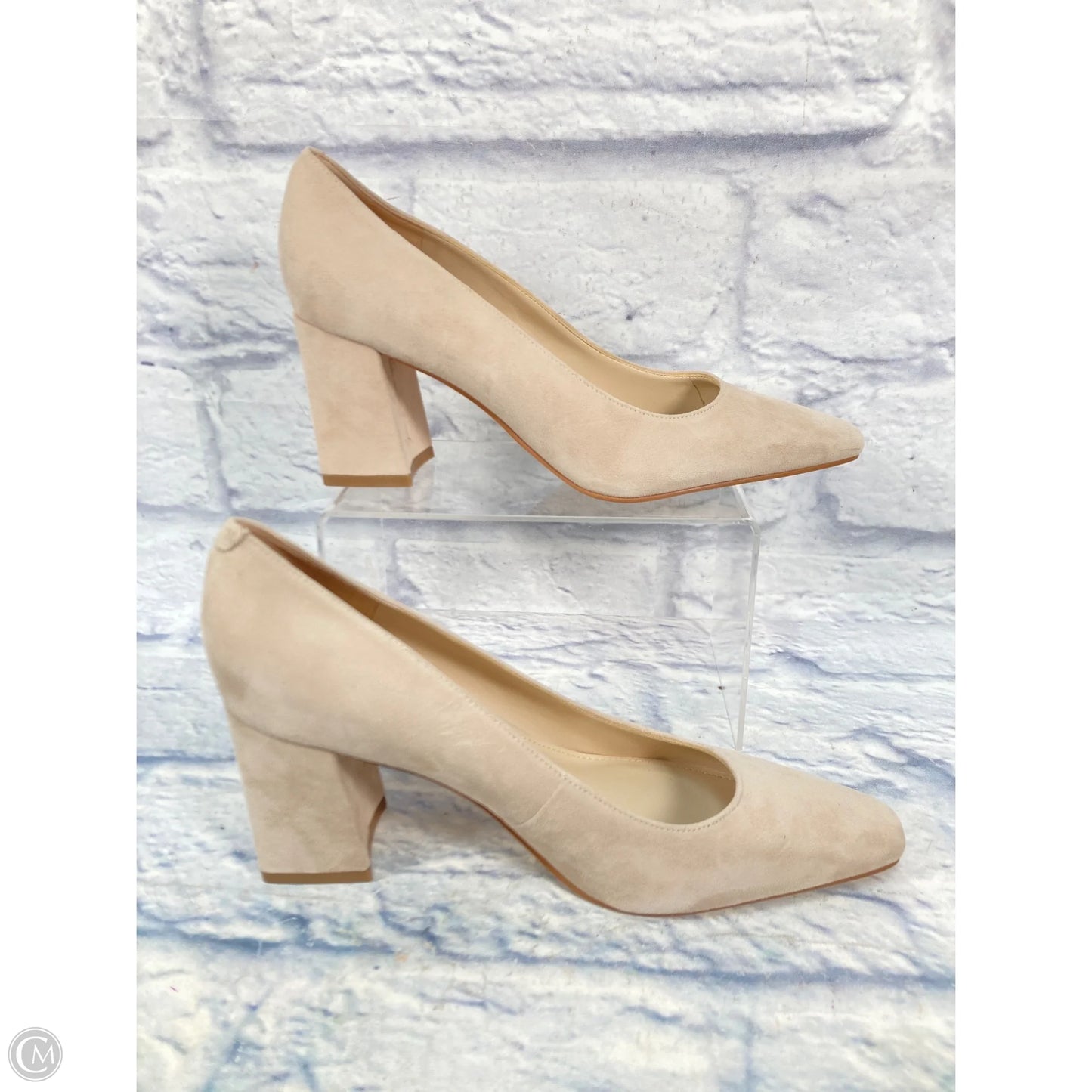 Shoes Heels Block By Marc Fisher In Cream, Size: 7.5