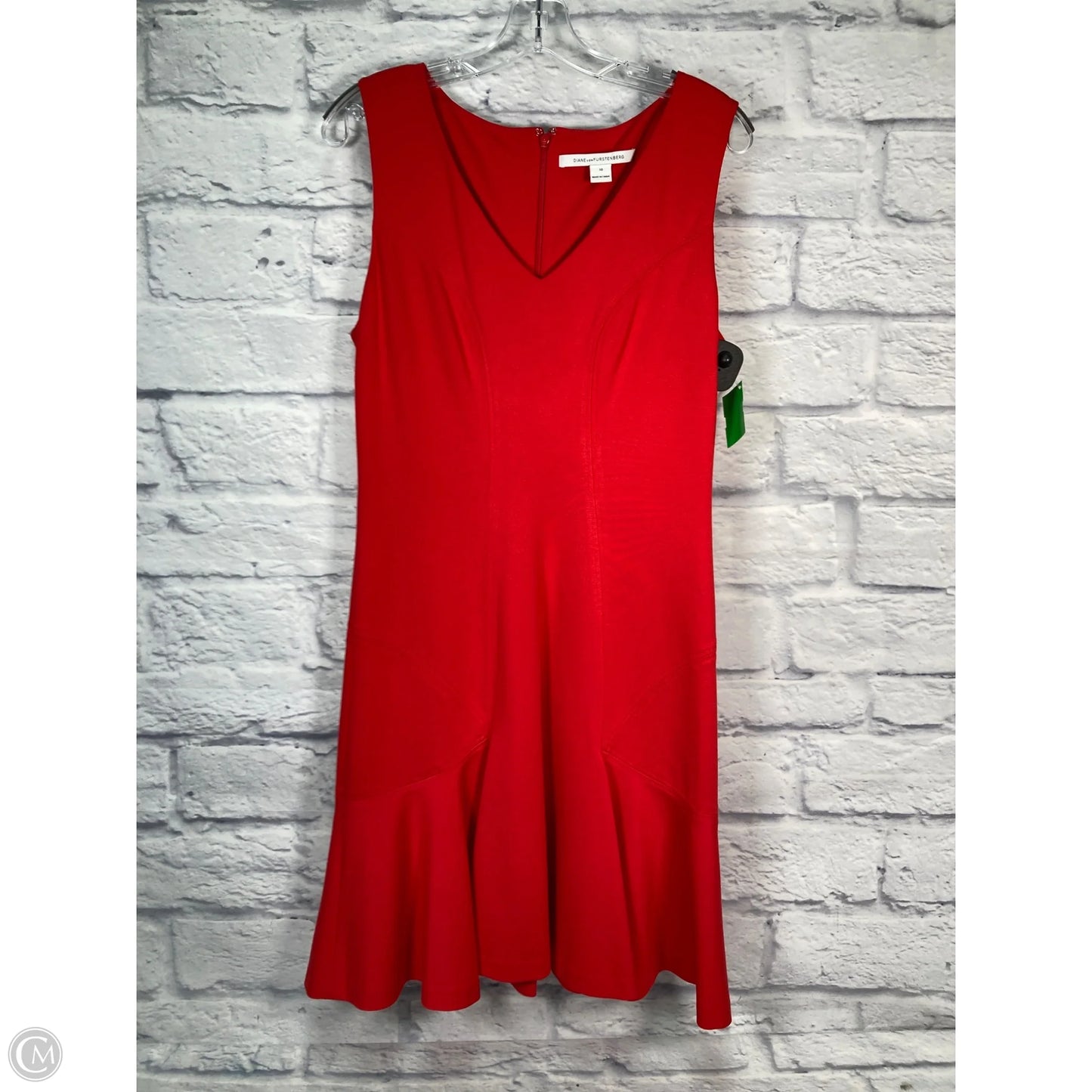 Dress Designer By Diane Von Furstenberg In Red, Size: M