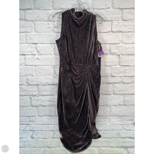 Dress Party Midi By Donna Karan In Purple, Size: M