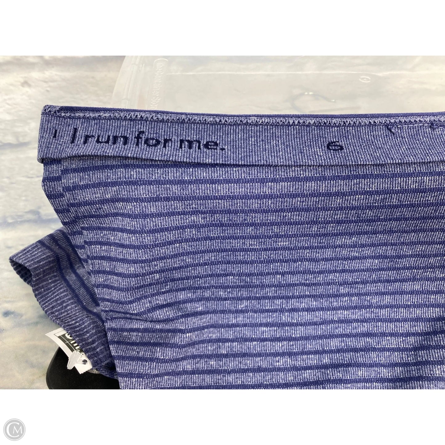 Athletic Top Short Sleeve By Lululemon In Blue, Size: 6