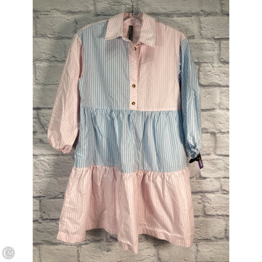 Dress Casual Short By Anthropologie In Blue & Pink, Size: Xxs