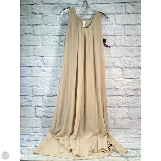 Dress Casual Maxi By Chicos In Beige, Size: L