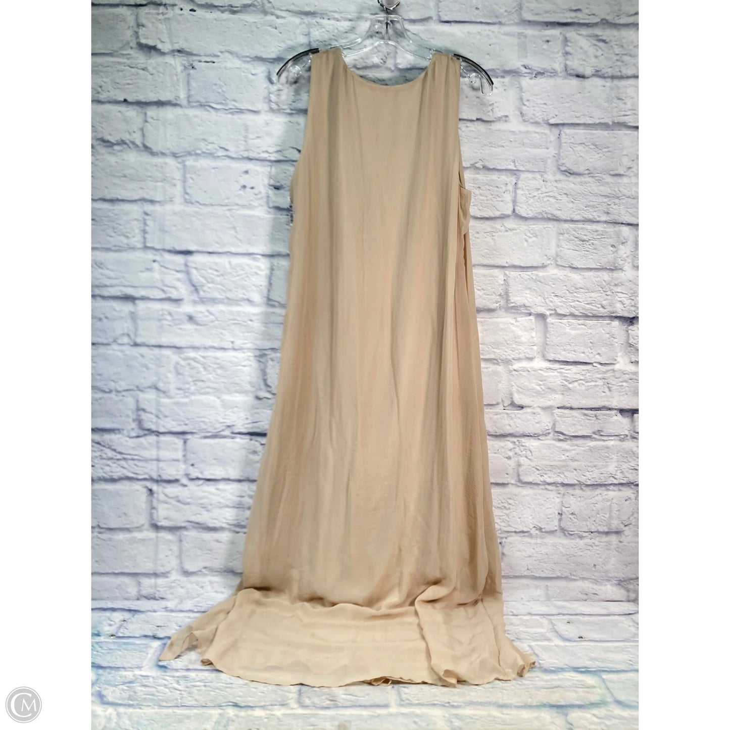 Dress Casual Maxi By Chicos In Beige, Size: L
