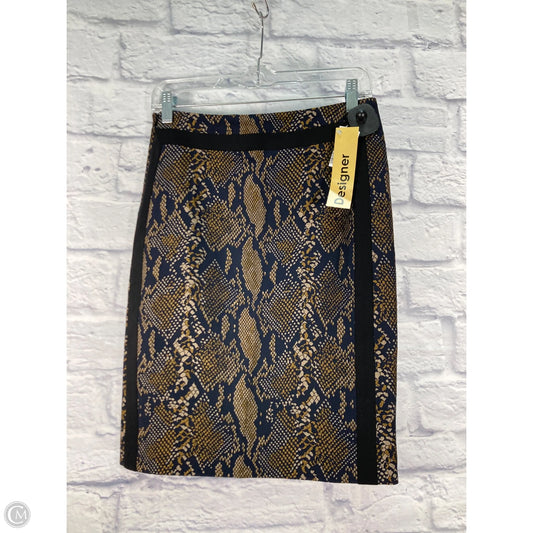 Skirt Designer By Diane Von Furstenberg In Black & Blue, Size: 4