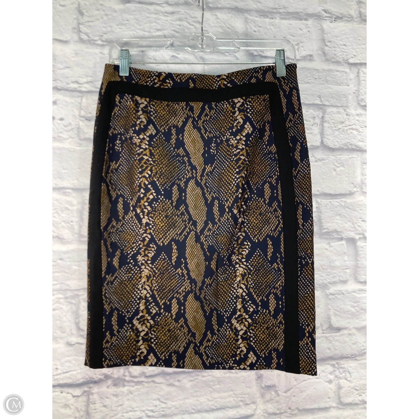 Skirt Designer By Diane Von Furstenberg In Black & Blue, Size: 4