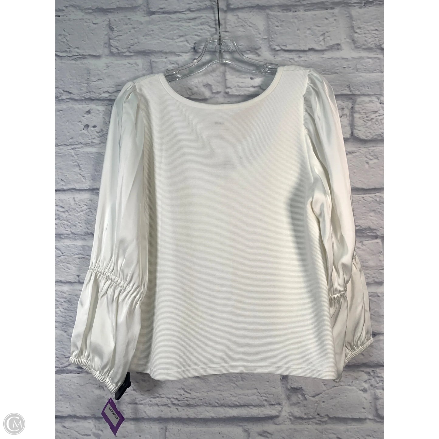 Top Long Sleeve By Maeve In Cream, Size: L