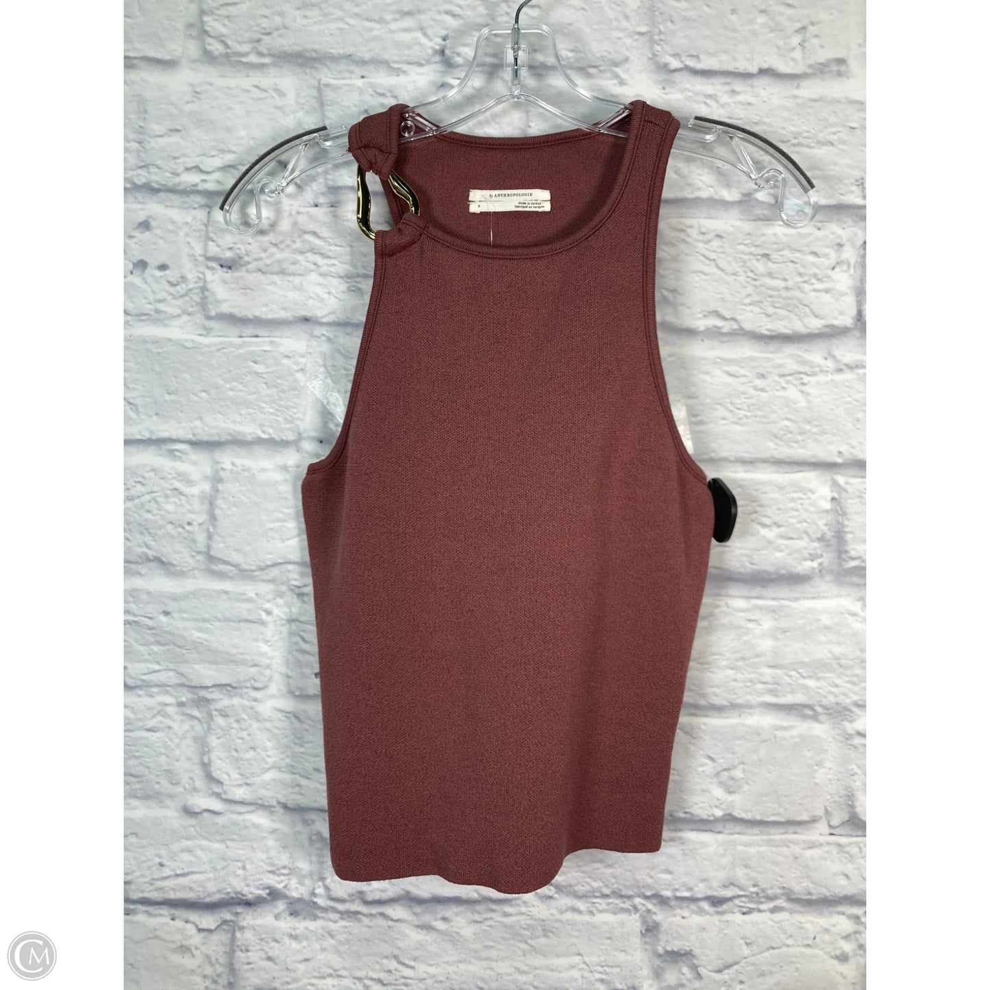 Top Sleeveless By Anthropologie In Maroon, Size: S