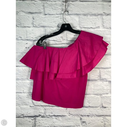 Top Short Sleeve By Anthropologie In Pink, Size: Xs