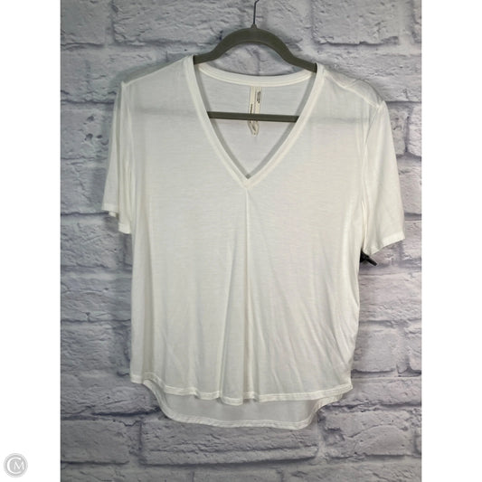Top Short Sleeve Basic By Anthropologie In White, Size: Xs