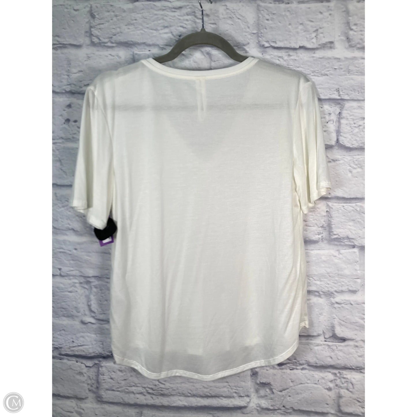Top Short Sleeve Basic By Anthropologie In White, Size: Xs
