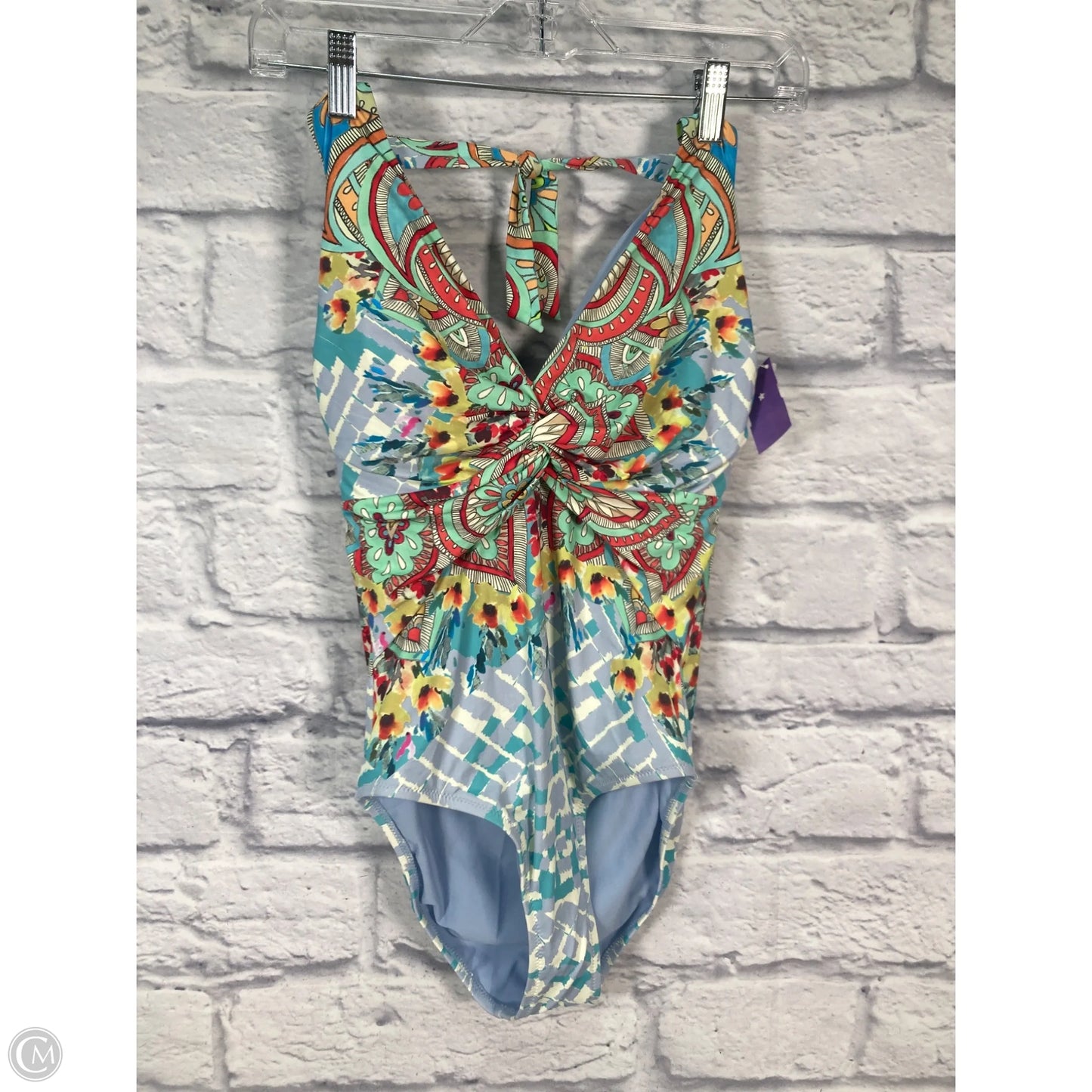 Swimsuit By Johnny Was In Blue & Green, Size: S