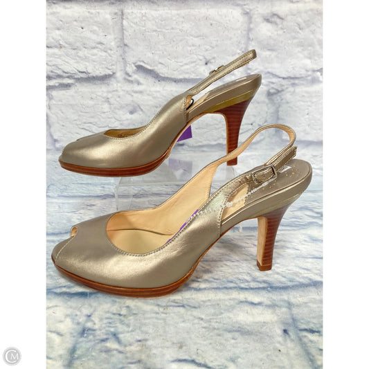 Shoes Heels Kitten By Cole-haan In Gold, Size: 8