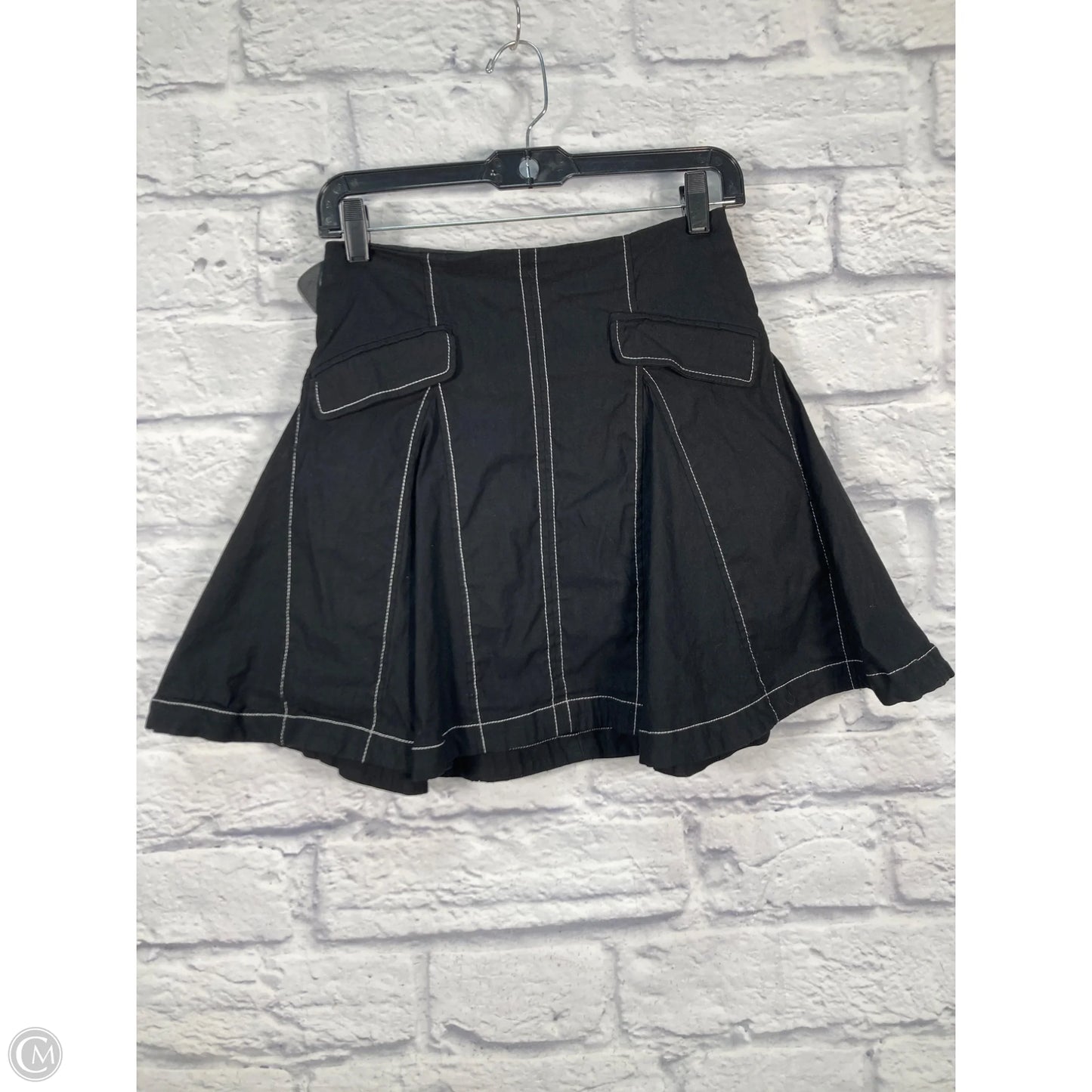 Skirt Mini & Short By Maeve In Black & White, Size: 0