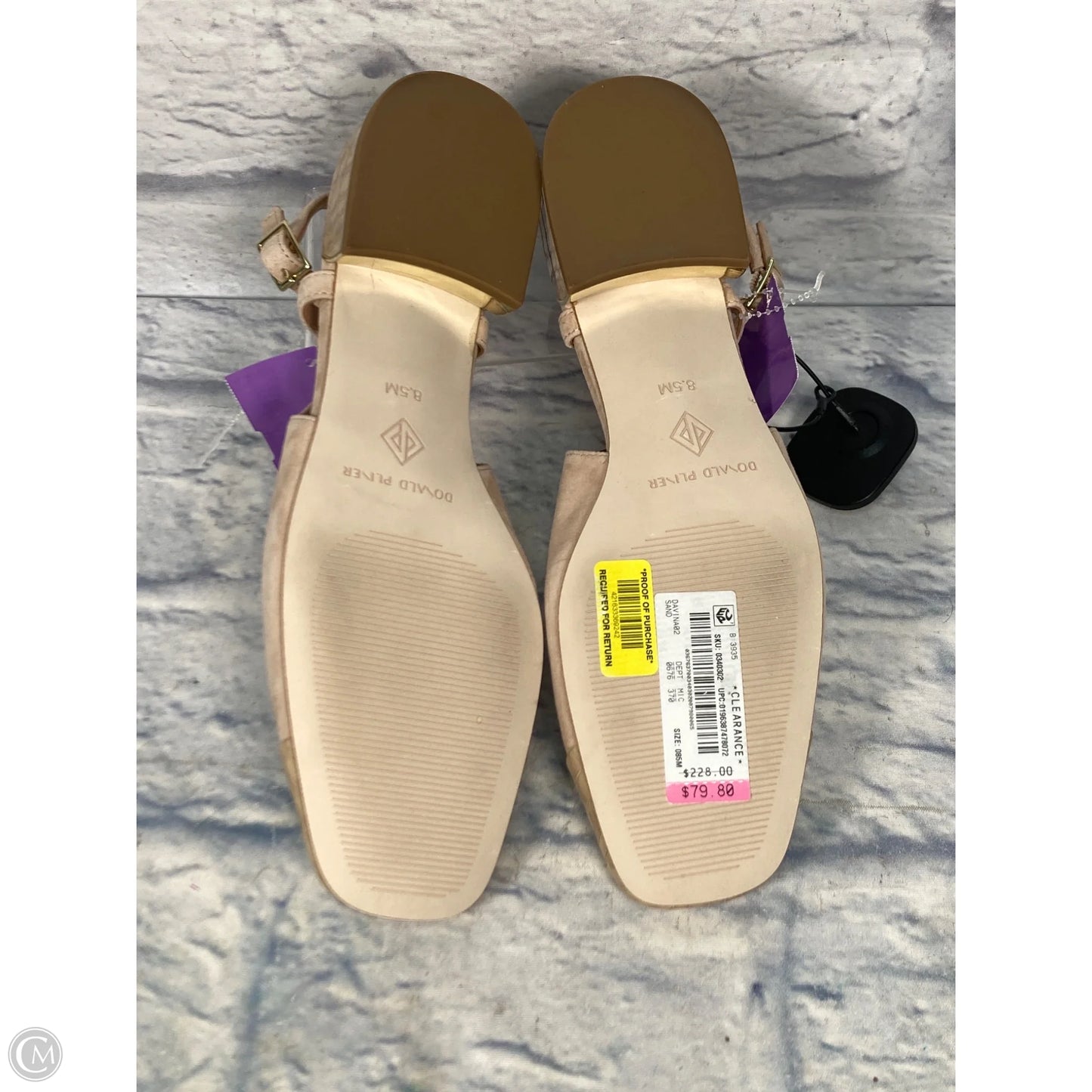 Shoes Flats By Donald Pliner In Beige, Size: 8.5