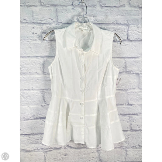 Top Sleeveless By Pomander Place In White, Size: M