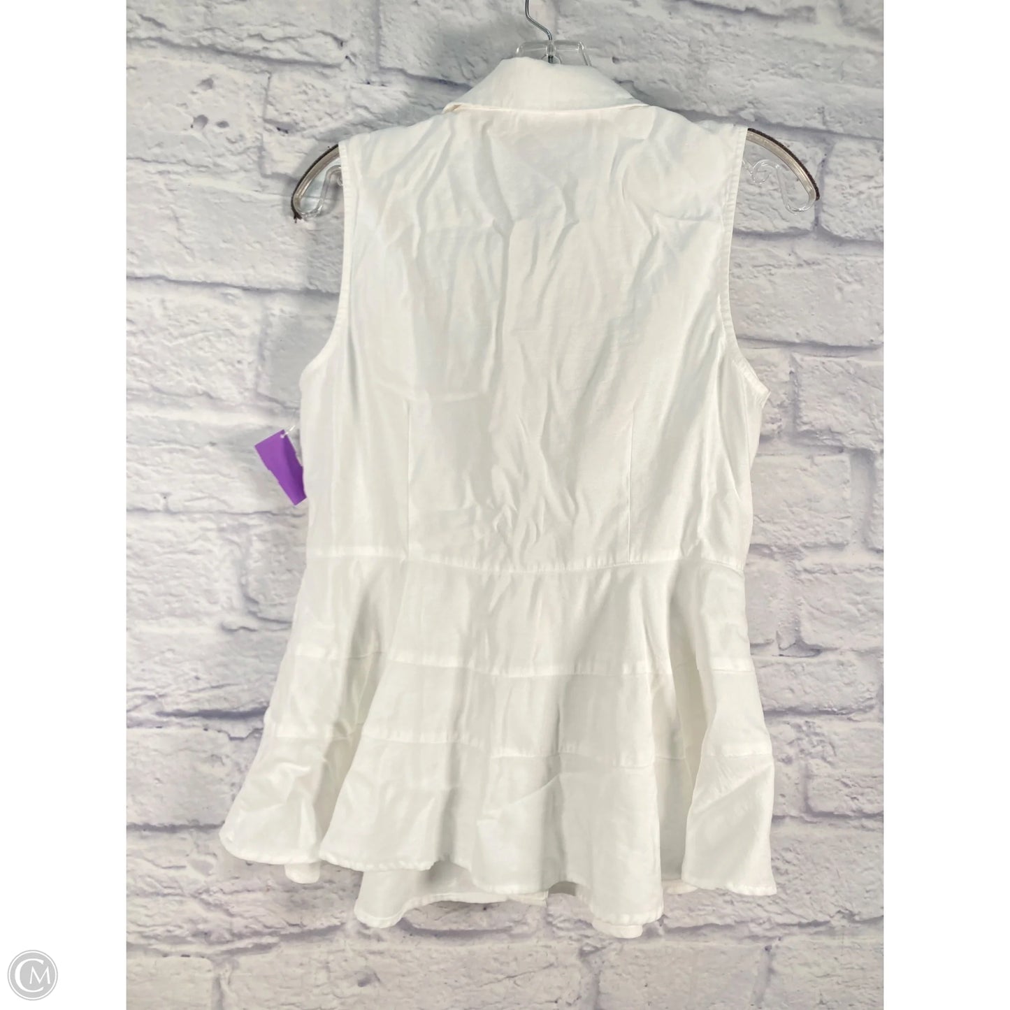 Top Sleeveless By Pomander Place In White, Size: M
