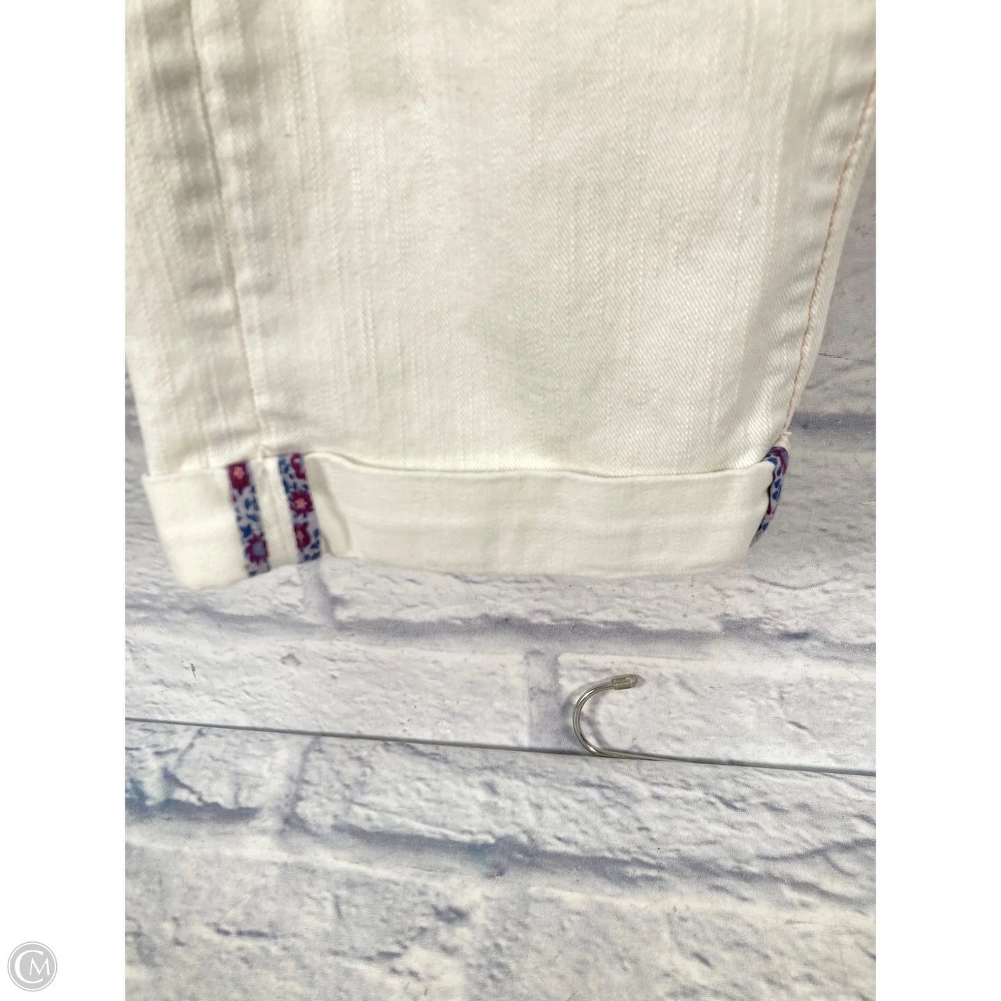 Jeans Cropped By Anthropologie In Cream, Size: 4