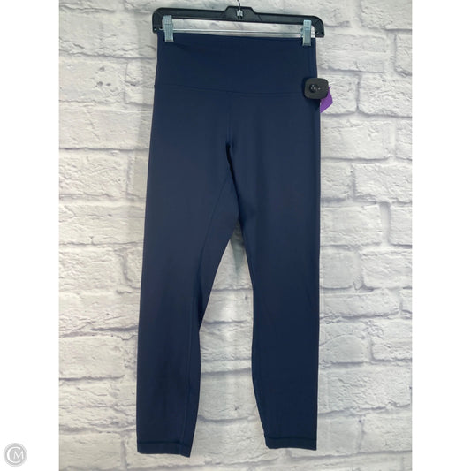 Athletic Leggings By Lululemon In Navy, Size: 8