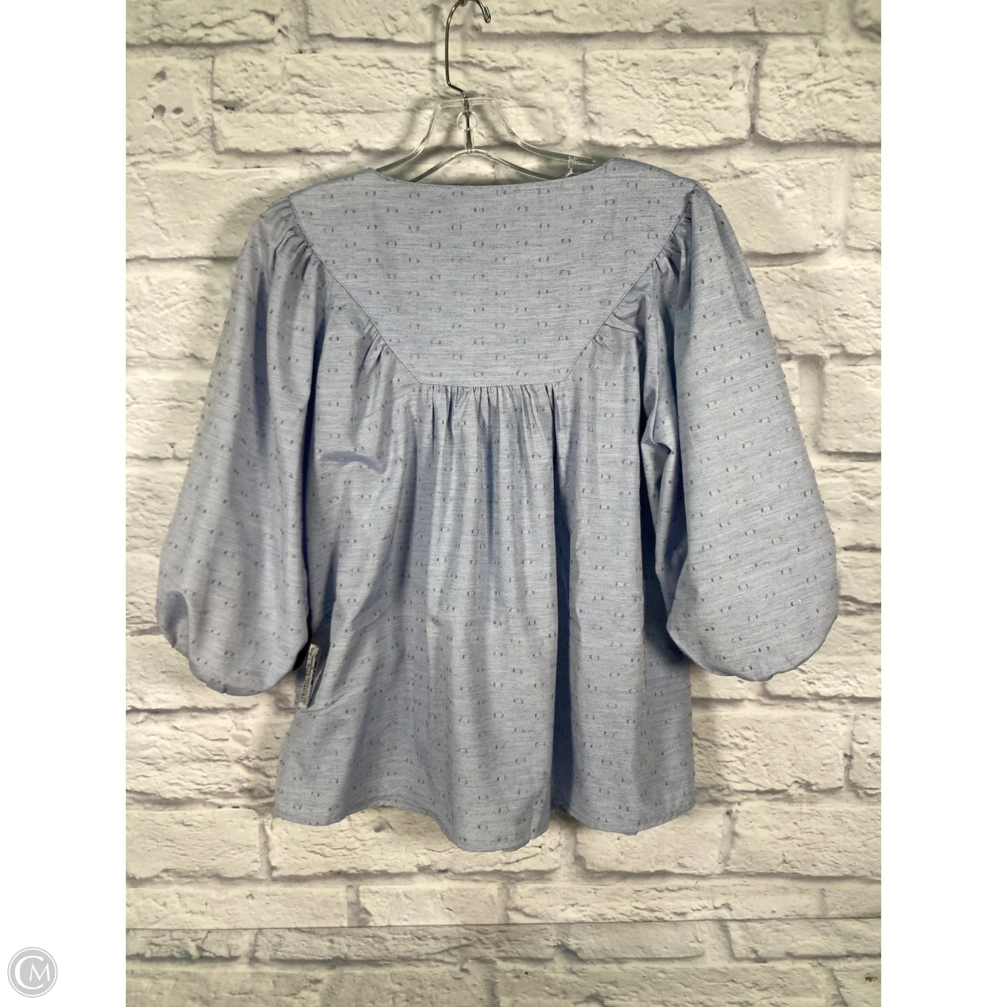 Top 3/4 Sleeve By Pomander Place In Blue, Size: M