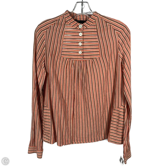 Blouse Luxury Designer By Marc Jacobs In Orange & Purple, Size: M