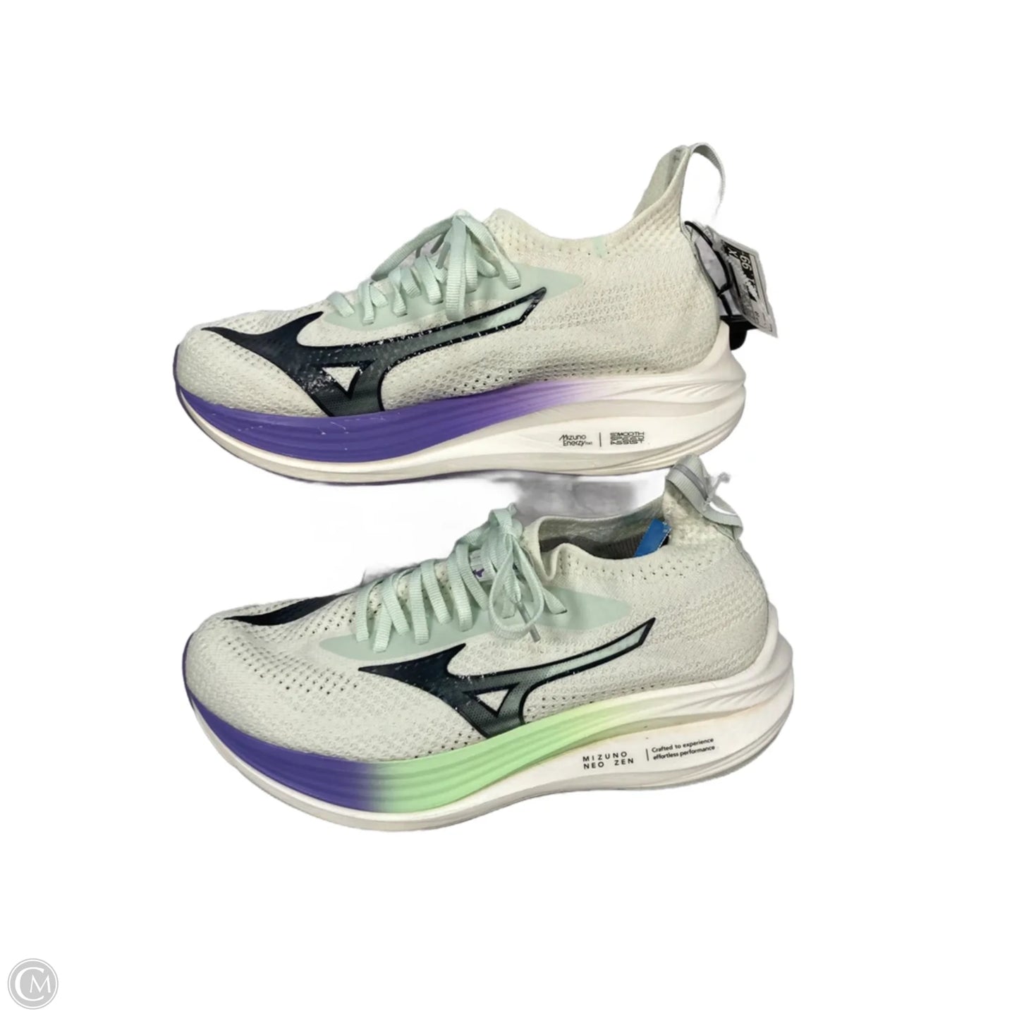 Shoes Athletic By Mizuno In Green & Purple, Size: 10