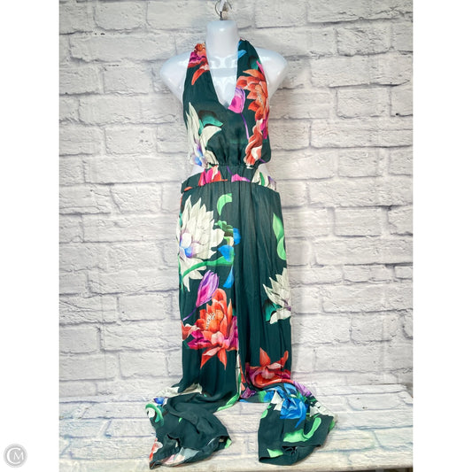 Jumpsuit By Maeve In Green & Orange, Size: M