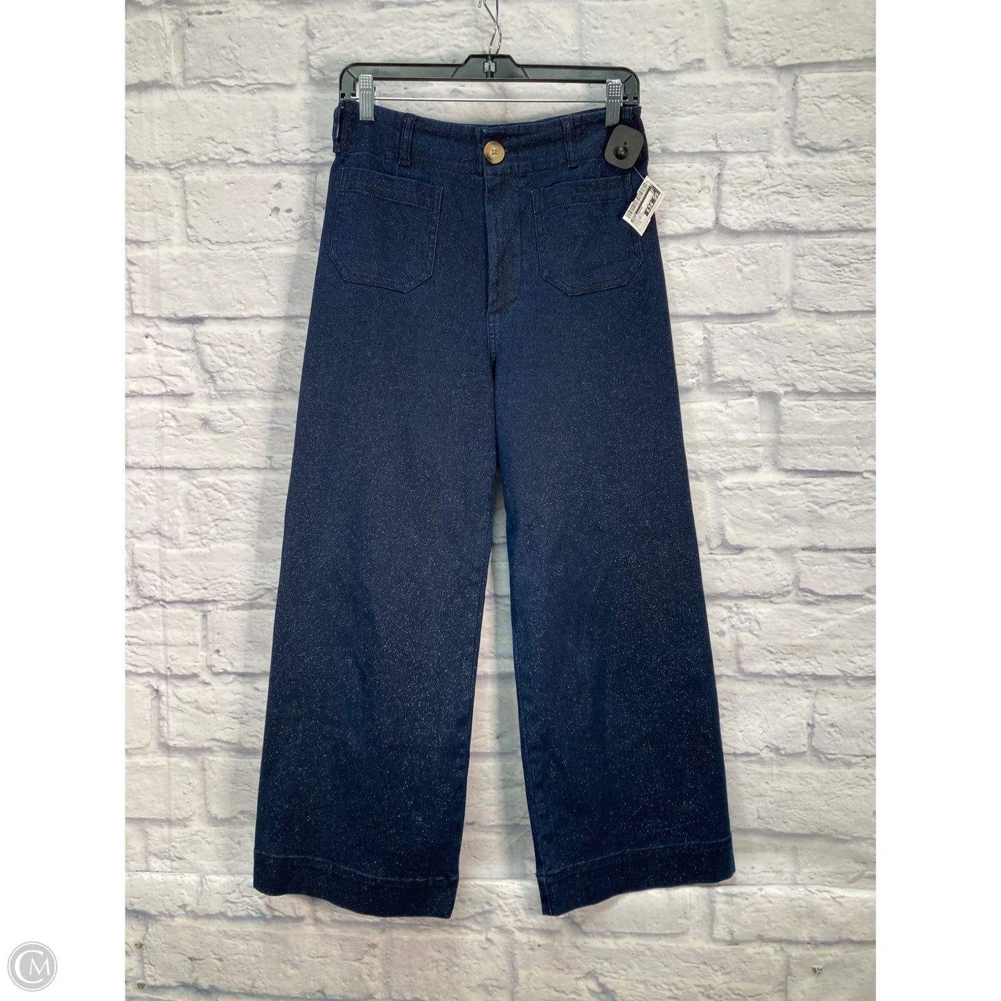 Pants Cropped By Maeve In Blue Denim, Size: 4