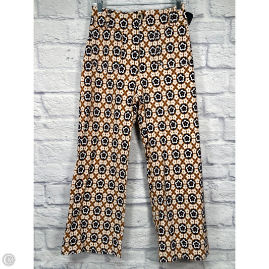 Pants Cropped By Maeve In Blue & Orange, Size: 4