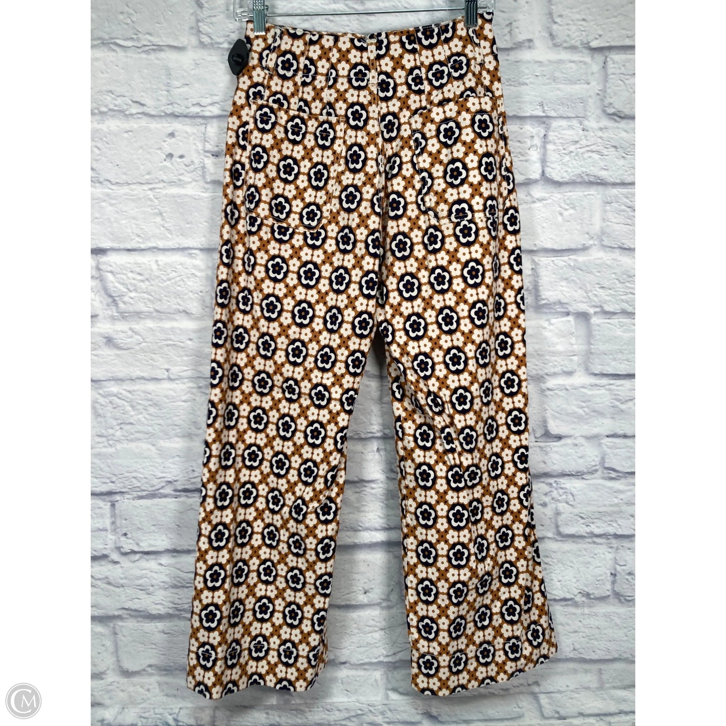 Pants Cropped By Maeve In Blue & Orange, Size: 4