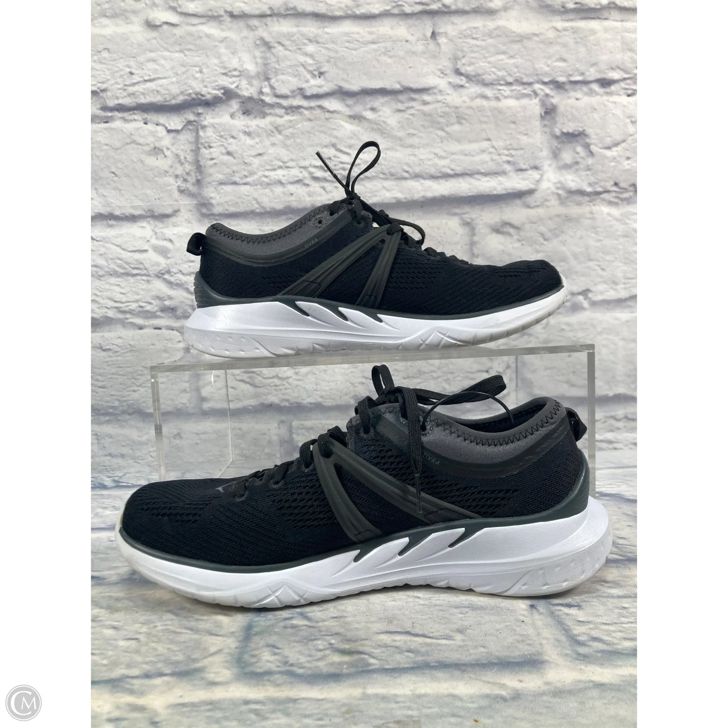 Shoes Athletic By Hoka In Black & White, Size: 9