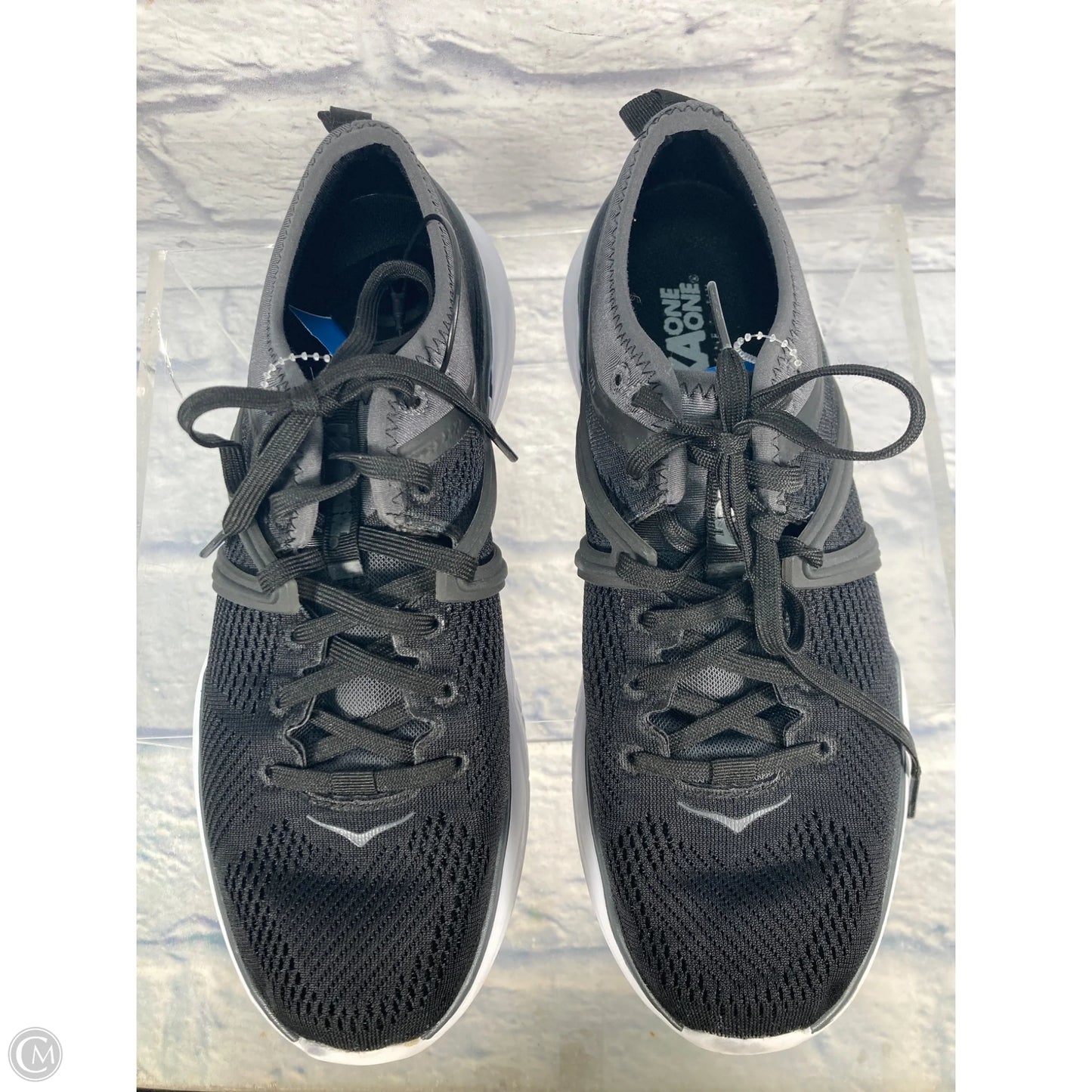 Shoes Athletic By Hoka In Black & White, Size: 9