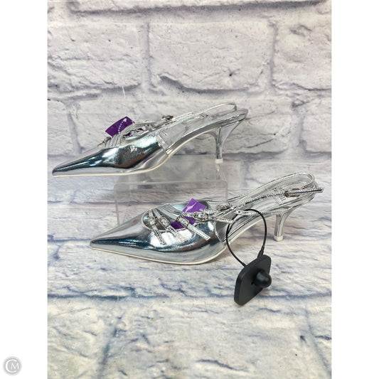 Shoes Heels Kitten By Jeffrey Campbell In Silver, Size: 6