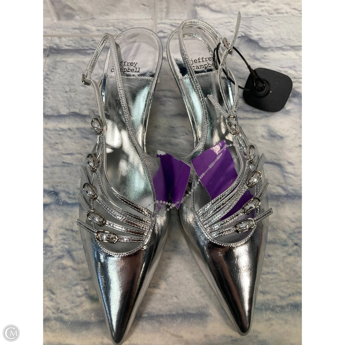Shoes Heels Kitten By Jeffrey Campbell In Silver, Size: 6