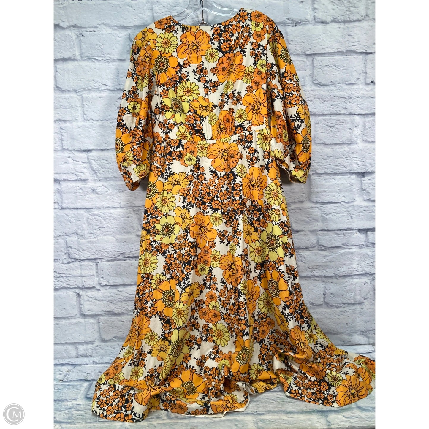 Dress Casual Maxi By Free People In Orange & Yellow, Size: Xl