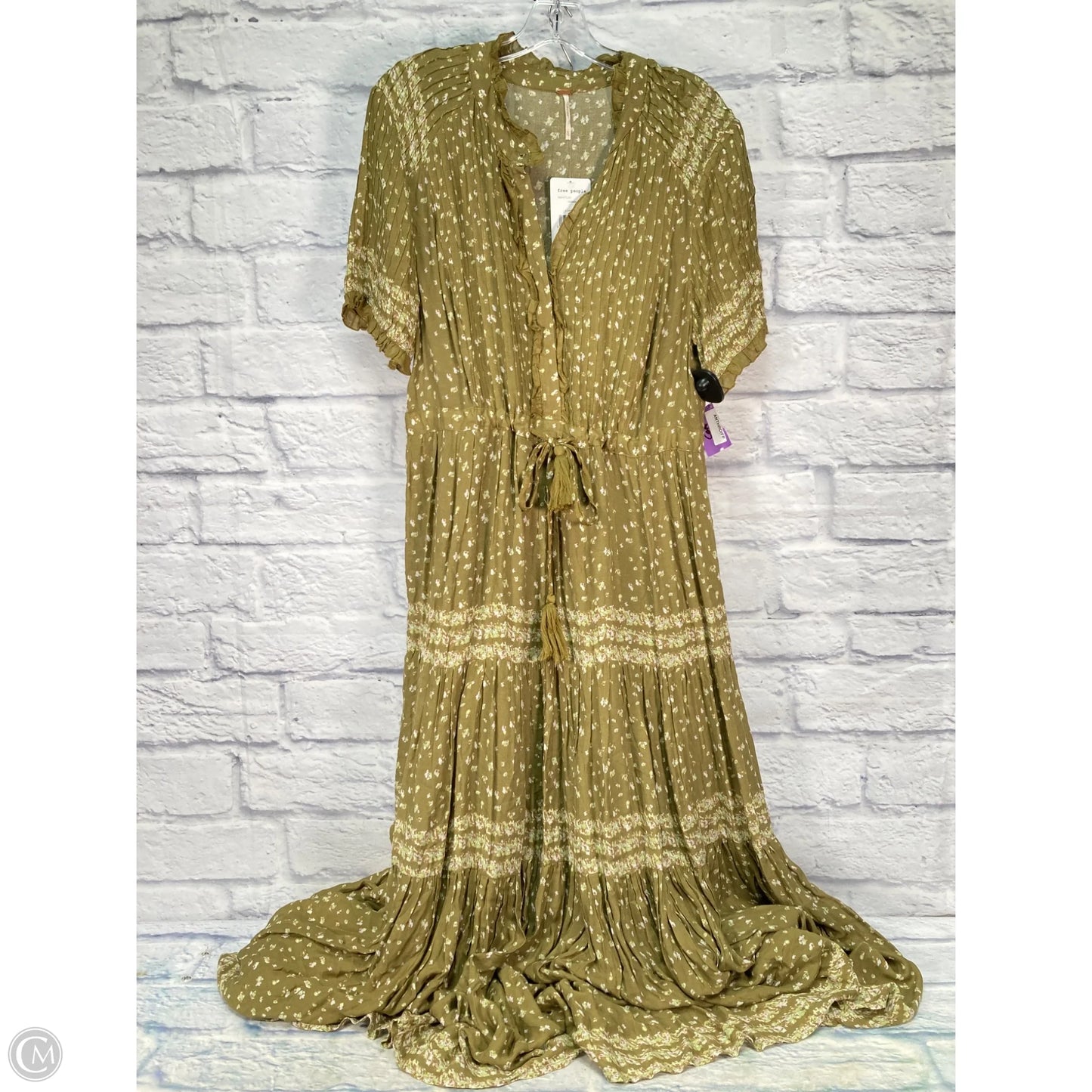 Dress Casual Maxi By Free People In Green, Size: Xl