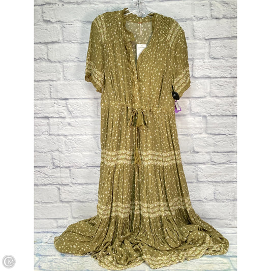 Dress Casual Maxi By Free People In Green, Size: Xl
