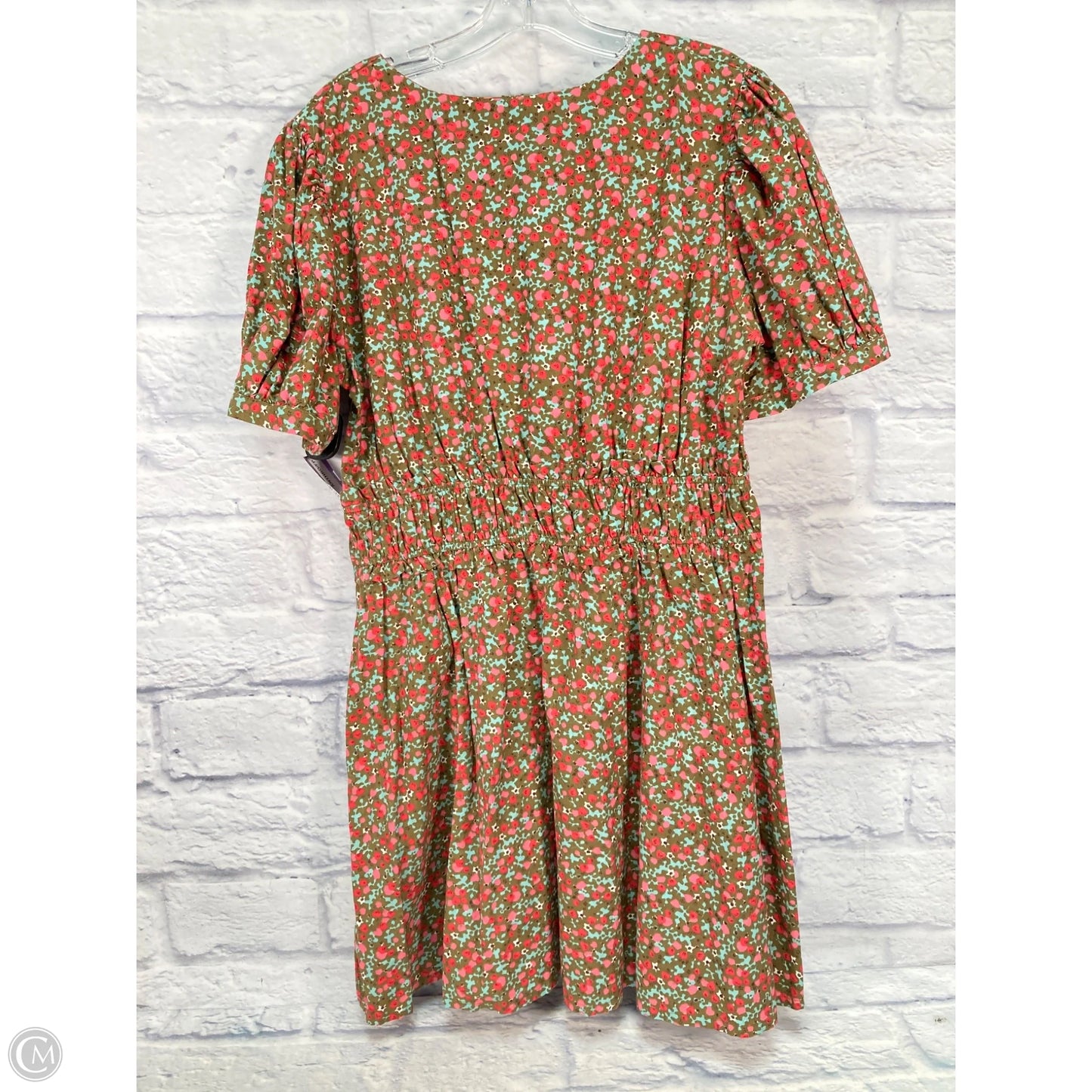 Dress Casual Short By Free People In Green & Pink, Size: Xl