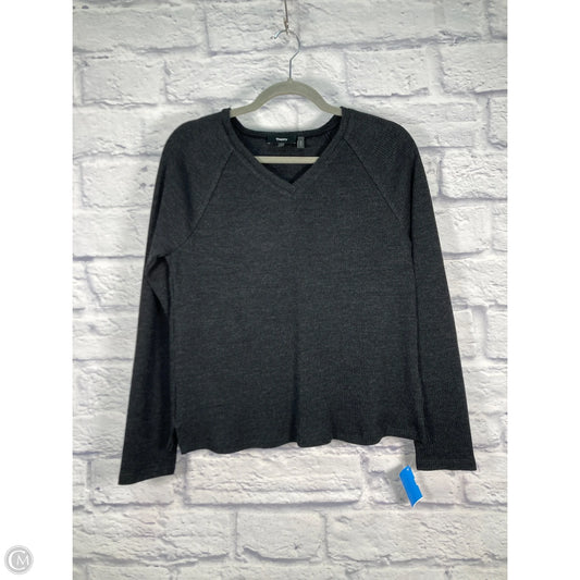 Top Long Sleeve By Theory In Grey, Size: S